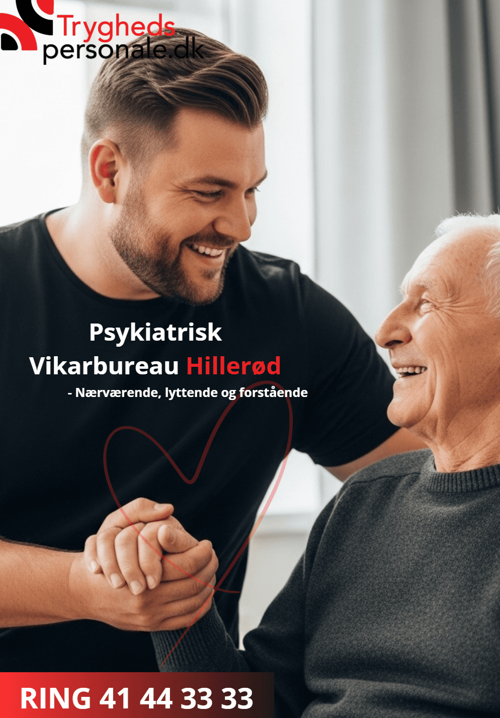Psykiatrisk vikarbureau Hillerød - nærværende og lyttende personale